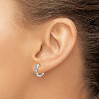 14kw 1/5ct Lab Grown Diamond VS/SI+ G+ Comp Hinged Hoop Earrings
