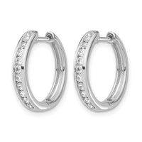 14kw 3/8ct Lab Grown Diamond VS/SI+ G+ Comp Hinged Hoop Earrings