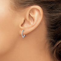 14kw 1/3ct Lab Grown Diamond VS/SI+ G+ Comp Hinged Hoop Earrings