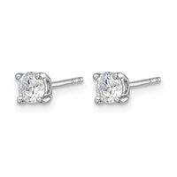 14k White Gold 1/2 ct Lab Grown Diamond VS/SI+ G+ Post Earrings