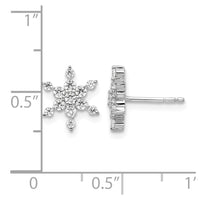14k White Gold 1/2 ct Lab Grown Diamond VS/SI+ G+ Comp Star Post Earrings