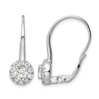 14kw 1 1/2ct Lab Grown Diamond VS/SI+ G+ Comp Drop Leverback Earrings
