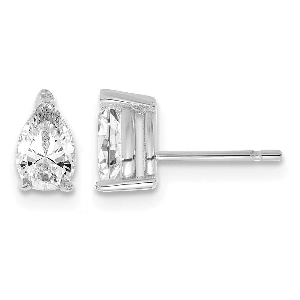 14kw 6.25x4.2mm Pear Earring Mounting