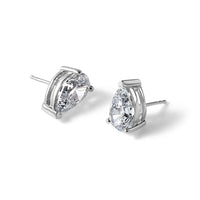 14kw 6ct Lab Grown Diamond VS/SI+ G+ Comp Pear 3 Prong Stud Earrings