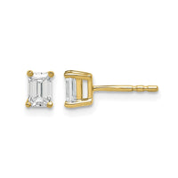 14ky 4.5x3.3mm Emerald Earring Mountings