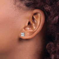 14kw 4.95x3.45mm Emerald Earring Mountings