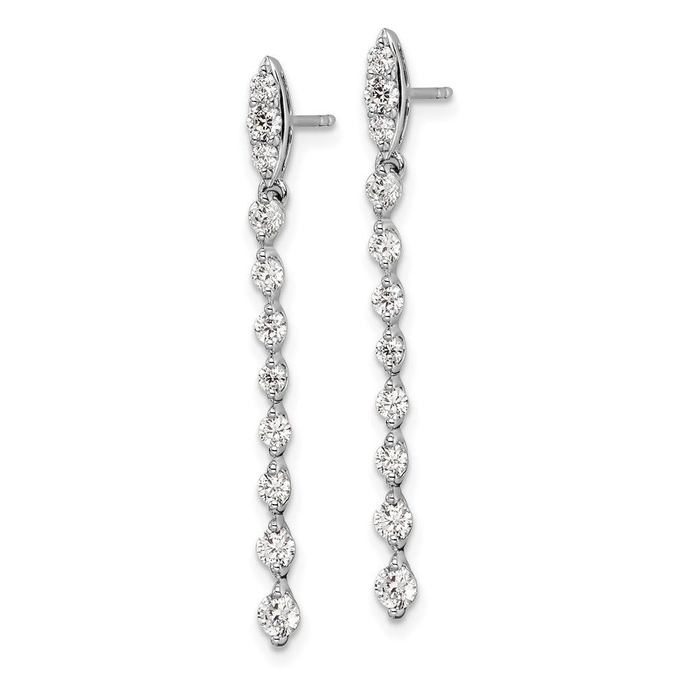 14kw 1ct Lab Grown Diamond VS/SI+ G+ Comp Dangle Post Earrings