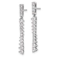 14kw 1ct Lab Grown Diamond VS/SI+ G+ Comp Dangle Post Earrings