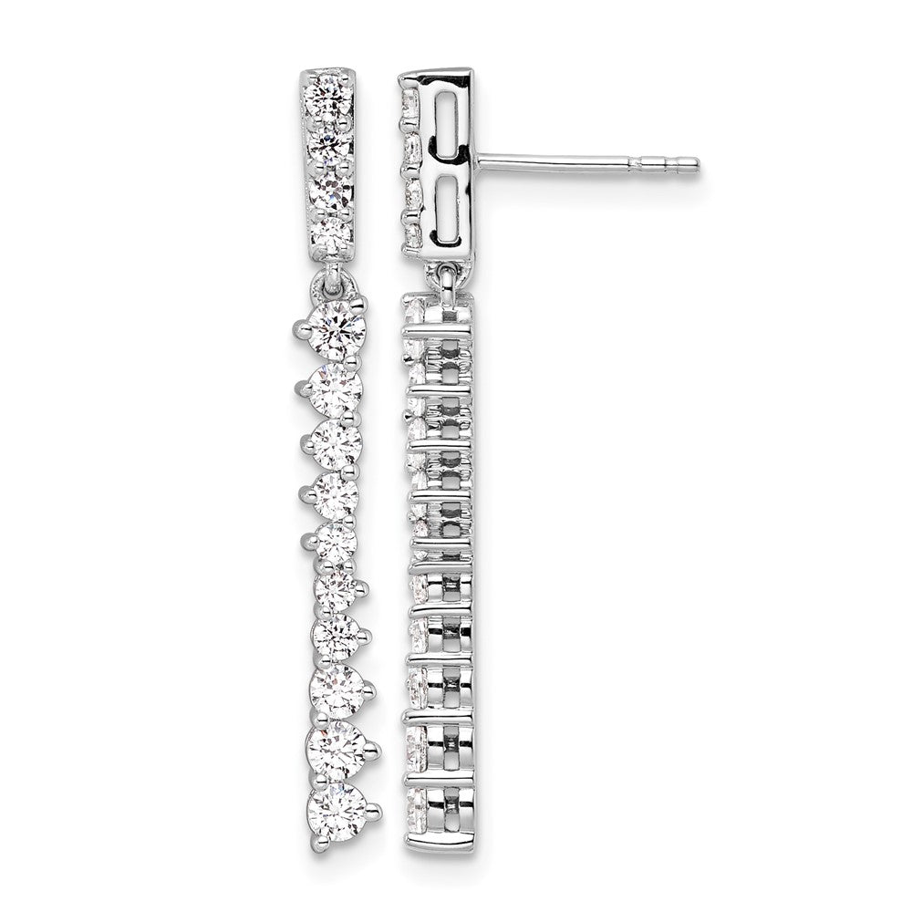 14kw 1ct Lab Grown Diamond VS/SI+ G+ Comp Dangle Post Earrings