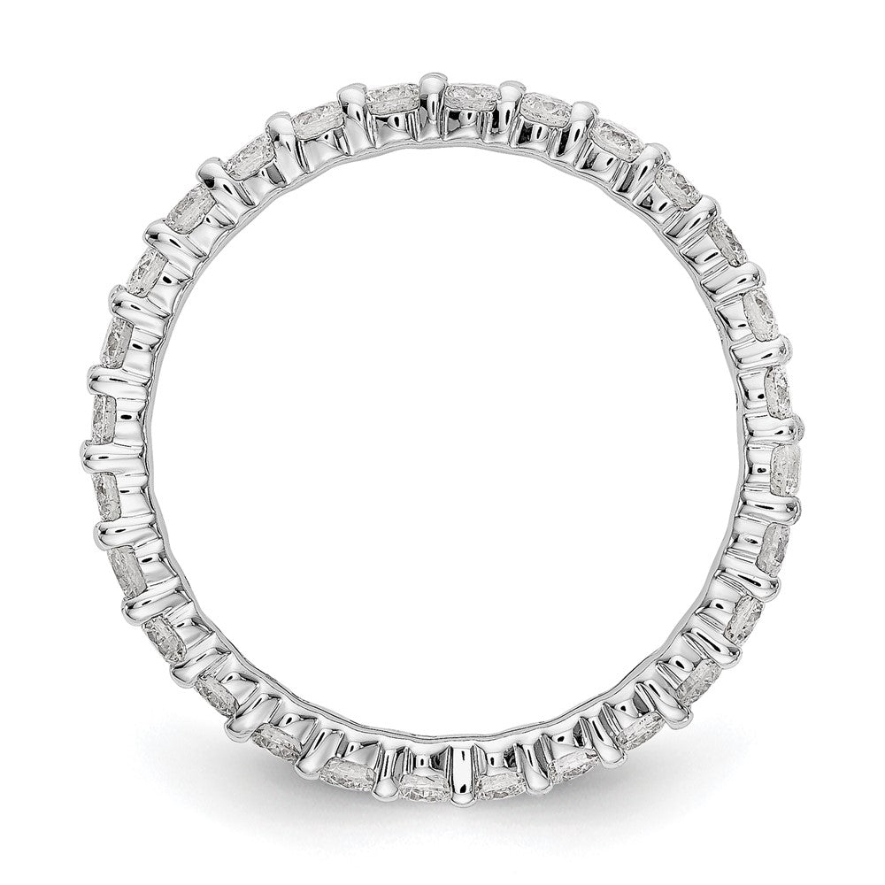 14kw 1ct Lab Grown Diamond VS/SI+ G+ Comp Size 9 Eternity Band