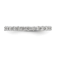 14kw 1ct Lab Grown Diamond VS/SI+ G+ Comp Size 7.5 Eternity Band