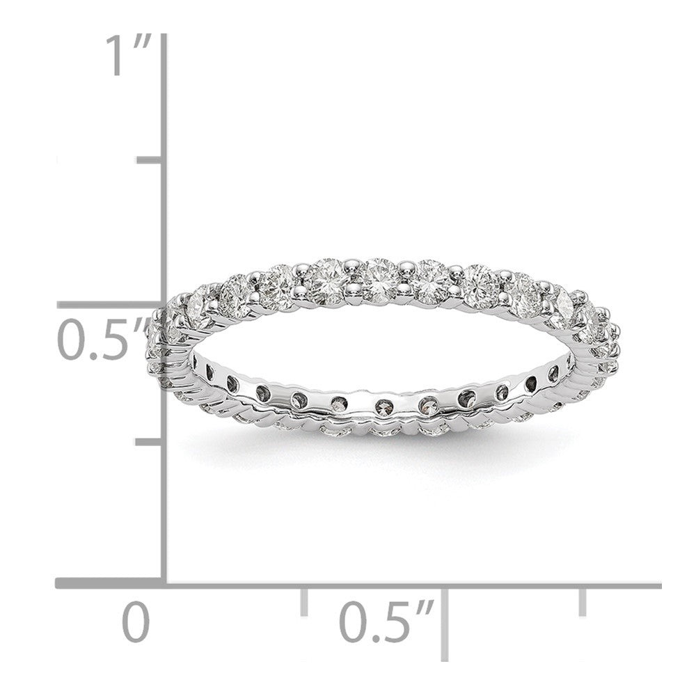 14kw 1ct Lab Grown Diamond VS/SI+ G+ Comp Size 6 Eternity Band