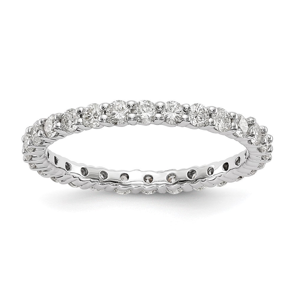14kw 1ct Lab Grown Diamond VS/SI+ G+ Comp Size 7.5 Eternity Band