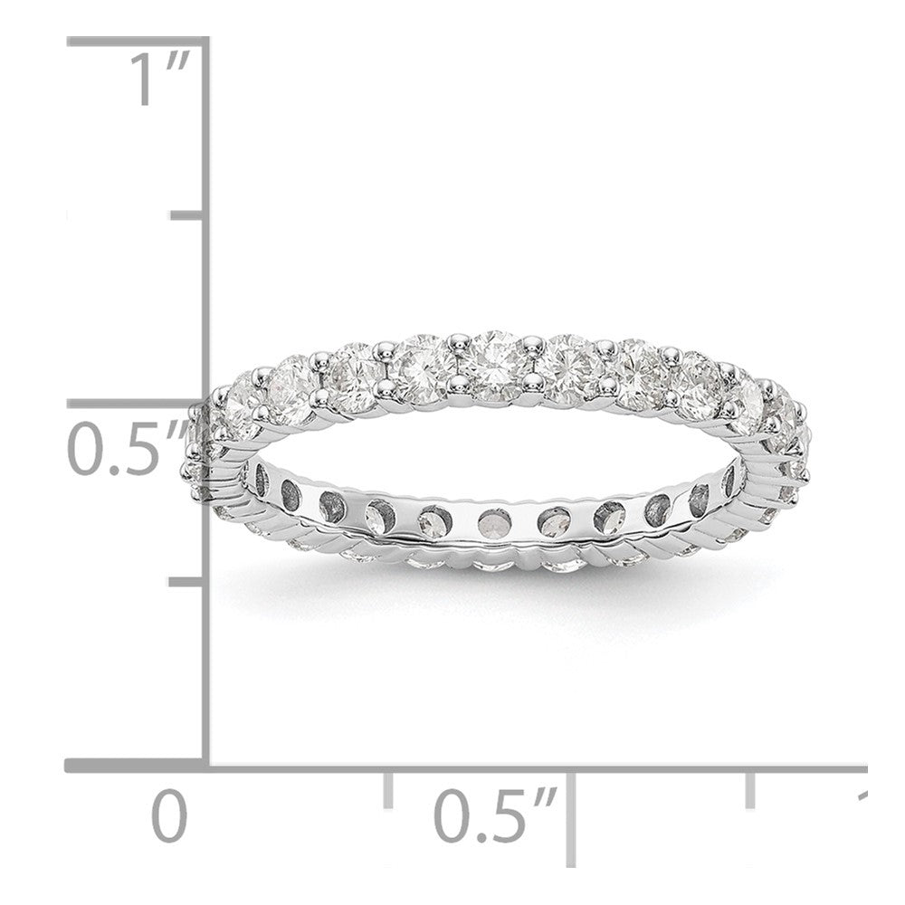 14kw 1 1/2ct Lab Grown Diamond VS/SI+ G+ Comp Size 4 Eternity Band