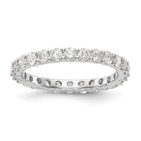 14kw 1 1/2ct Lab Grown Diamond VS/SI+ G+ Comp Size 4 Eternity Band