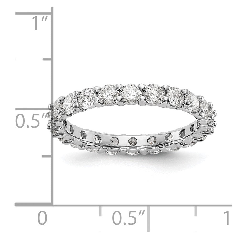 14kw 2ct Lab Grown Diamond VS/SI+ G+ Comp Size 9 Eternity Band