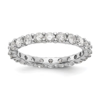 14kw 2ct Lab Grown Diamond VS/SI+ G+ Comp Size 4.5 Eternity Band