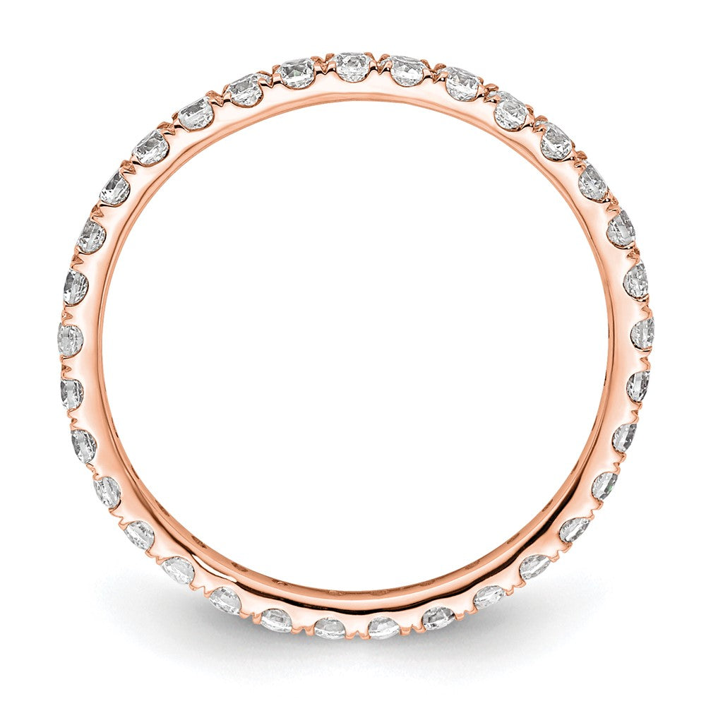 True Origin 14kr 1/2 ct Lab Grown DIA. VS+ F+ Complete Size 4 Eternity Band