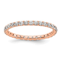 True Origin 14kr 1/2 ct Lab Grown DIA. VS+ F+ Complete Size 4 Eternity Band