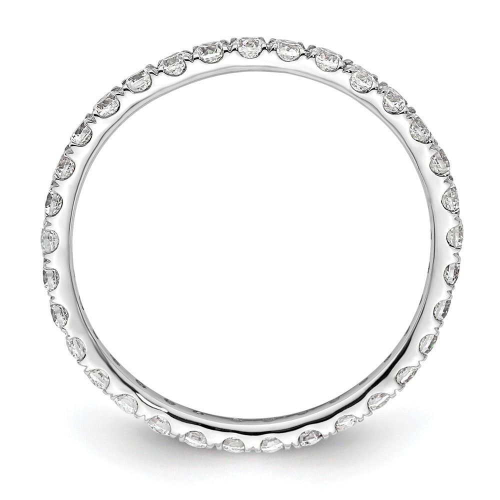 True Origin 14kw 1/2 ct Lab Grown Diamond VS+ F+ Comp. Size 4 Eternity Band