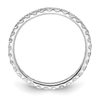 True Origin 14kw 1/2 ct Lab Grown Diamond VS+ F+ Comp. Size 4 Eternity Band