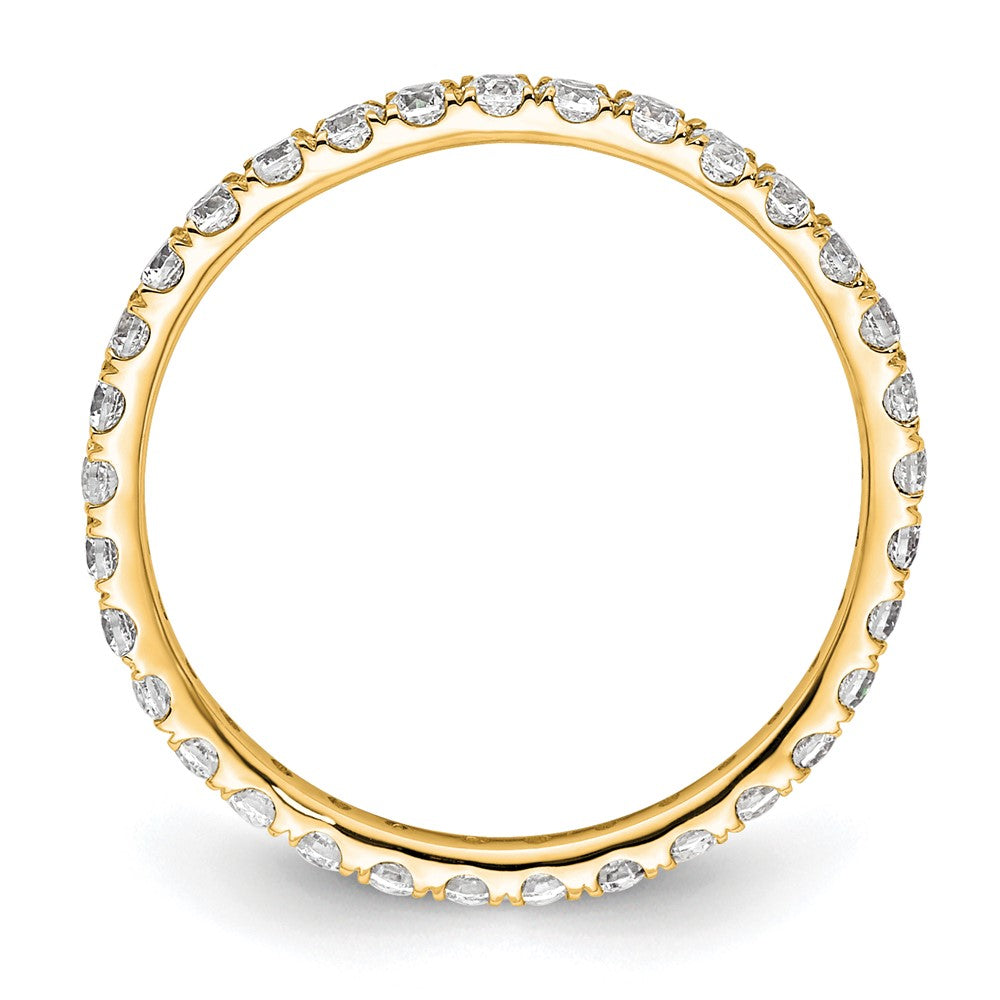 True Origin 14k 1/2 ct Lab Grown Diamond VS+ F+ Comp. Size 4 Eternity Band