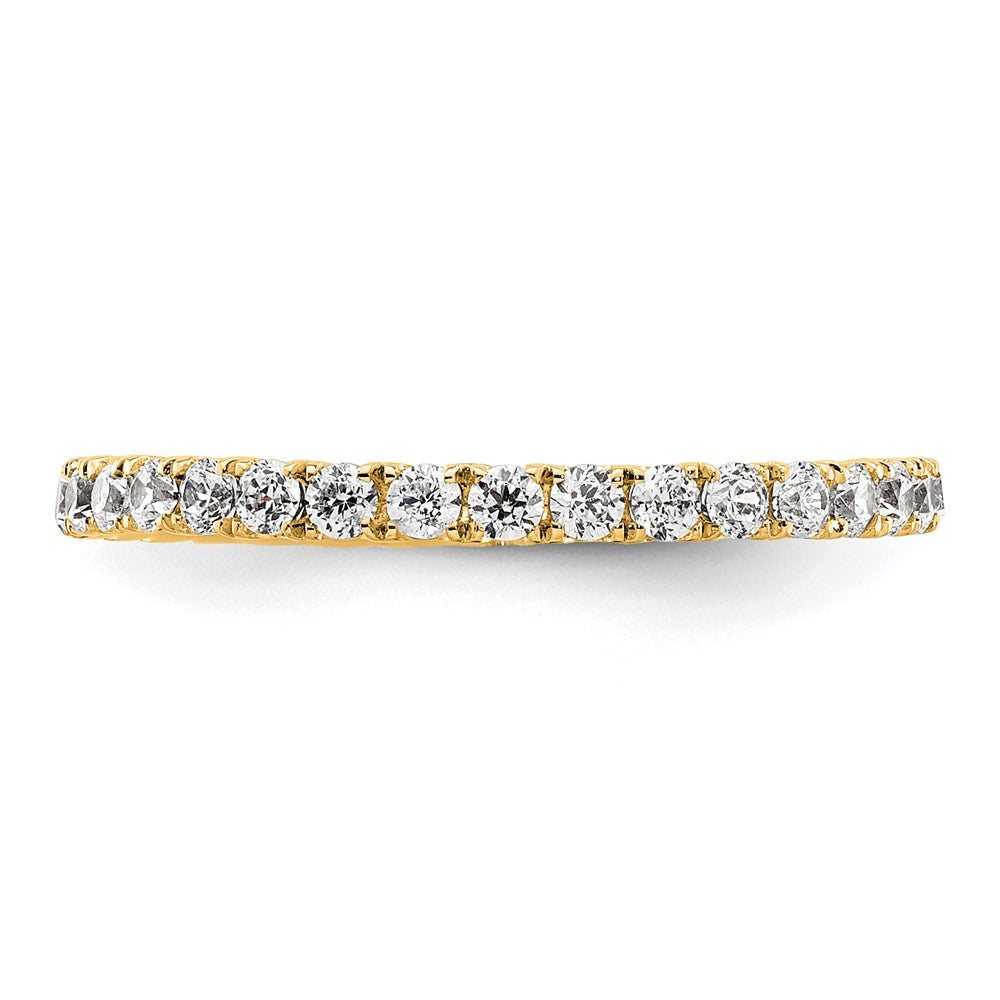 True Origin 14k 1/2 ct Lab Grown Diamond VS+ F+ Comp. Size 4.5 Eternity Ban