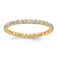 True Origin 14k 1/2 ct Lab Grown Diamond VS+ F+ Comp. Size 4 Eternity Band