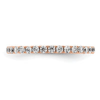 True Origin 14kr 1/2 ct Lab Grown Diamond VS+ F+ Comp. Size 5.5 Eternity Ba