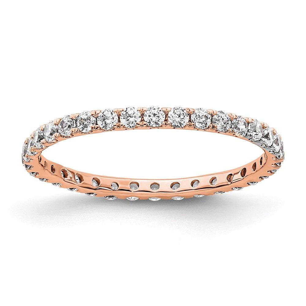 True Origin 14kr 1/2 ct Lab Grown Diamond VS+ F+ Comp. Size 5 Eternity Band