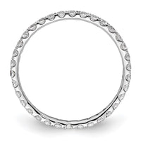 True Origin 14kw 1/2 ct Lab Grown Diamond VS+ F+ Comp. Size 5 Eternity Band