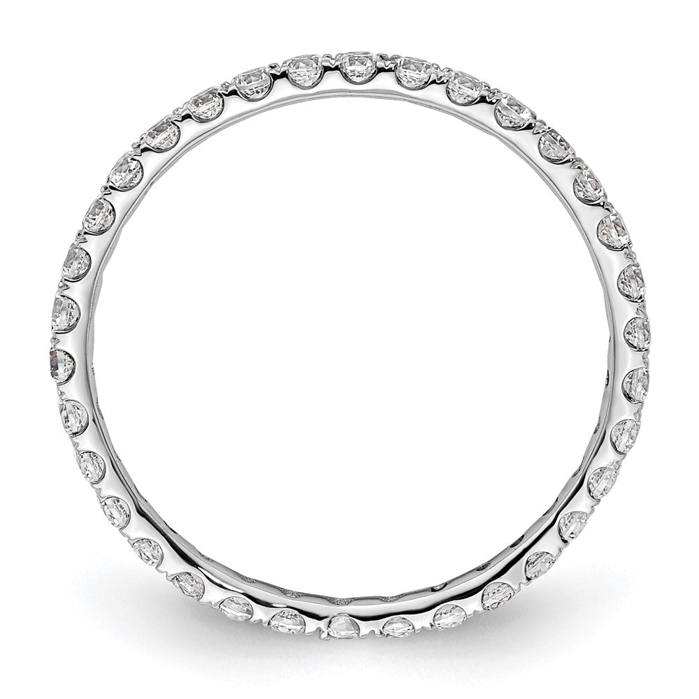 True Origin 14kw 1/2 ct Lab Grown Diamond VS+ F+ Comp. Size 5.5 Eternity Ba