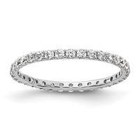 True Origin 14kw 1/2 ct Lab Grown Diamond VS+ F+ Comp. Size 5 Eternity Band