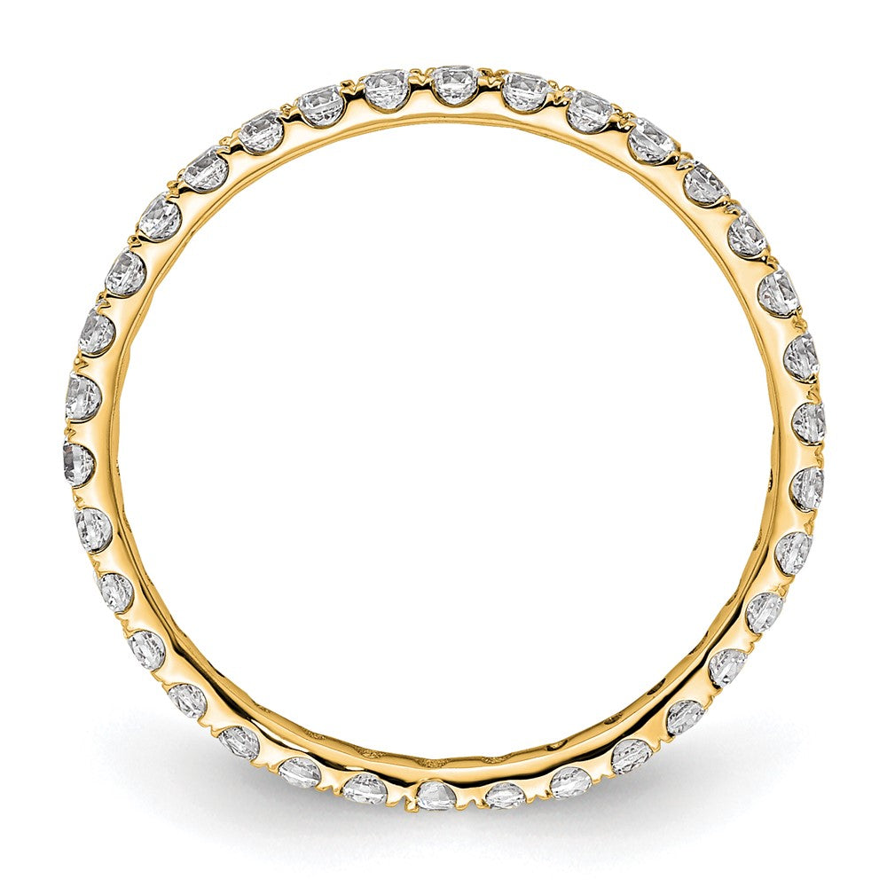 True Origin 14k 1/2 ct Lab Grown Diamond VS+ F+ Comp. Size 5.5 Eternity Ban