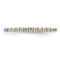 True Origin 14k 1/2 ct Lab Grown Diamond VS+ F+ Comp. Size 5.5 Eternity Ban