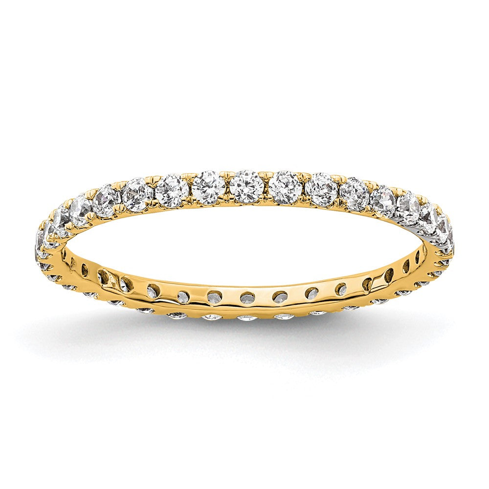 True Origin 14k 1/2 ct Lab Grown Diamond VS+ F+ Comp. Size 5 Eternity Band