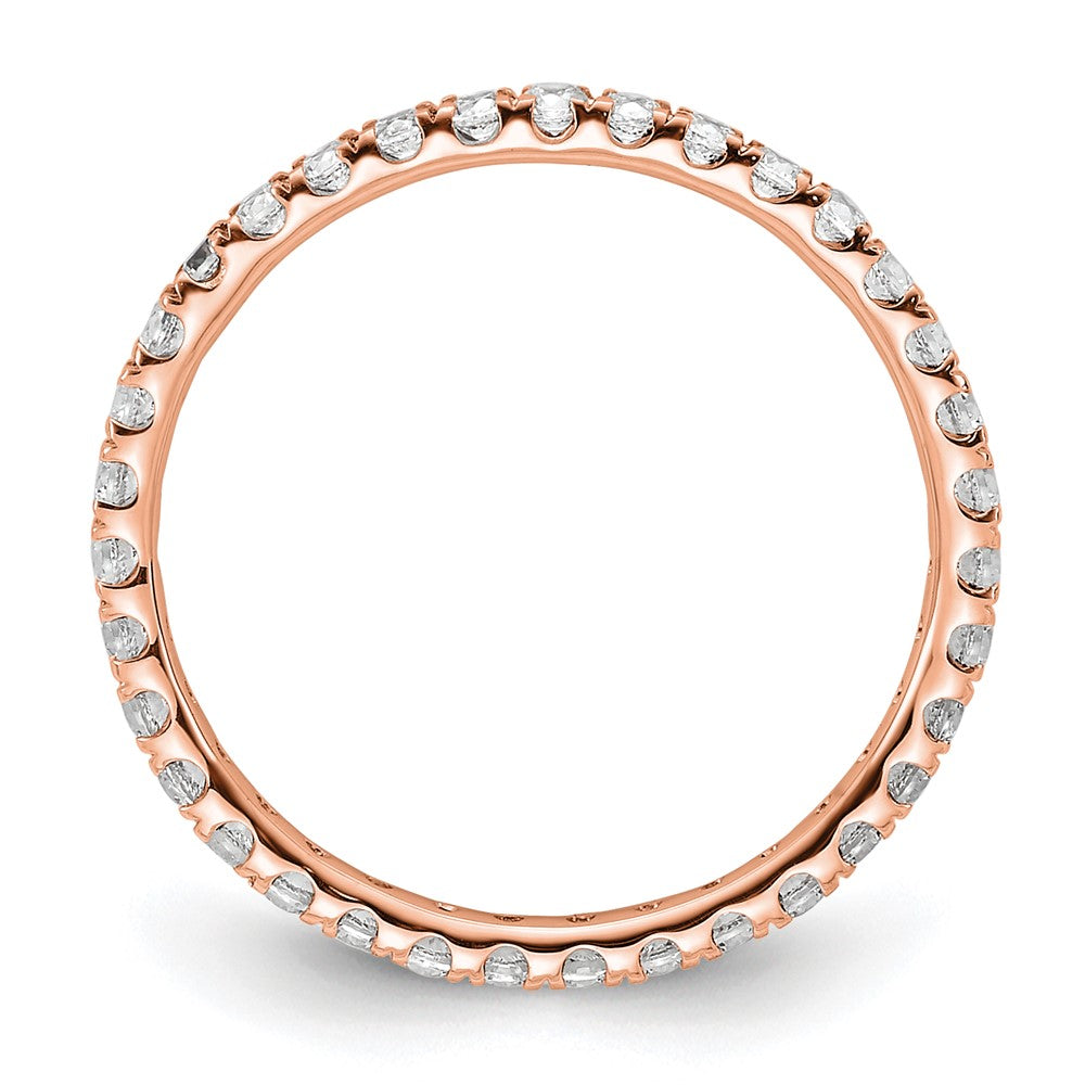 True Origin 14kr 1/2 ct Lab Grown Diamond VS+ F+ Comp. Size 6 Eternity Band