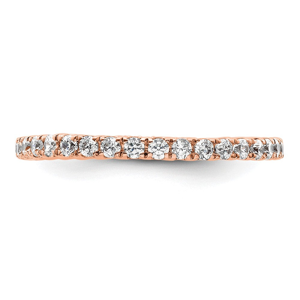 True Origin 14kr 1/2 ct Lab Grown Diamond VS+ F+ Comp. Size 6 Eternity Band
