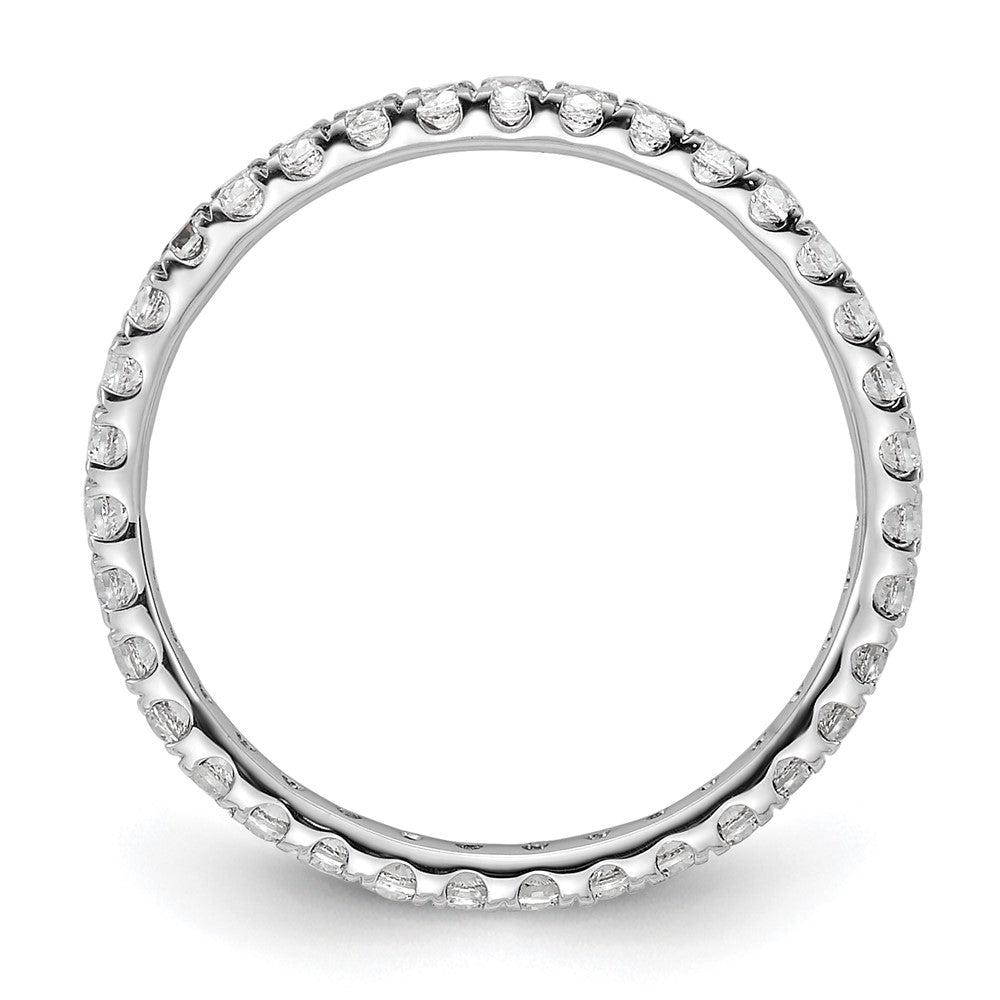 True Origin 14kw 1/2 ct Lab Grown Diamond VS+ F+ Comp. Size 6.5 Eternity Ba