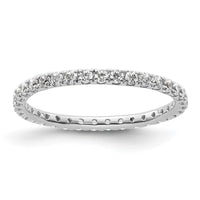True Origin 14kw 1/2 ct Lab Grown Diamond VS+ F+ Comp. Size 6.5 Eternity Ba