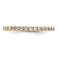 True Origin 14k 1/2 ct Lab Grown Diamond VS+ F+ Comp. Size 6.5 Eternity Ban