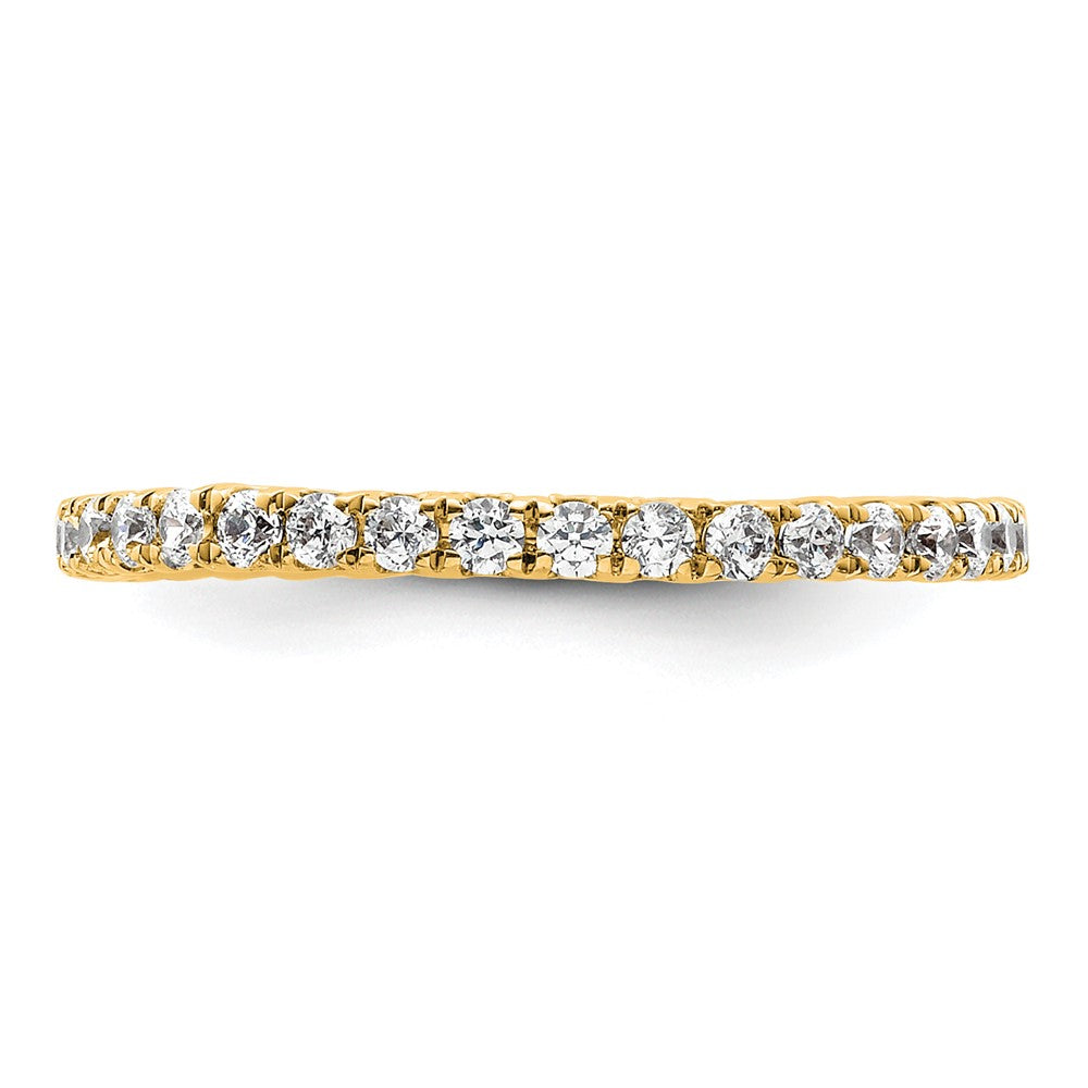 True Origin 14k 1/2 ct Lab Grown Diamond VS+ F+ Comp. Size 6 Eternity Band
