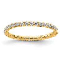 True Origin 14k 1/2 ct Lab Grown Diamond VS+ F+ Comp. Size 6 Eternity Band