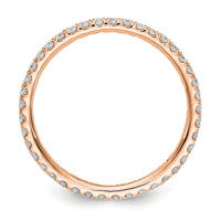 14kr 1/2ct Lab Grown Diamond VS/SI+ G+ Comp Size 6 Eternity Band