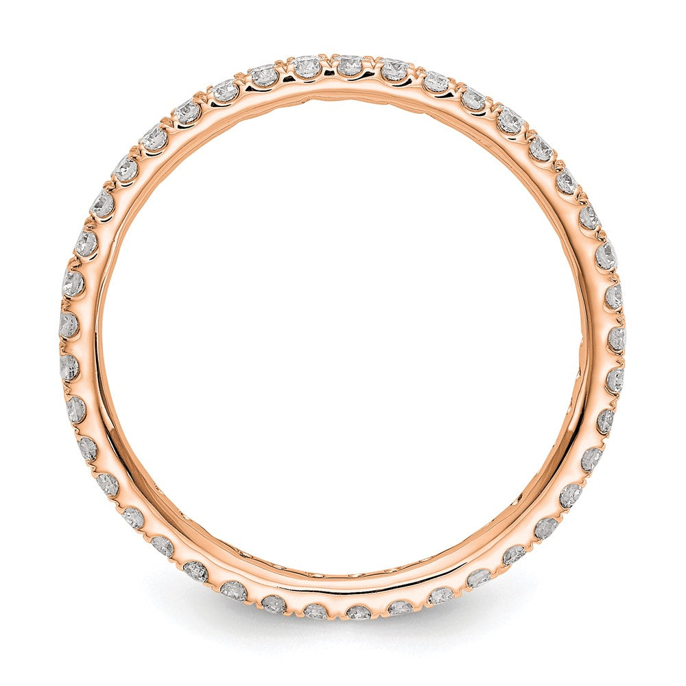 14kr 1/2ct Lab Grown Diamond VS/SI+ G+ Comp Size 7.5 Eternity Band