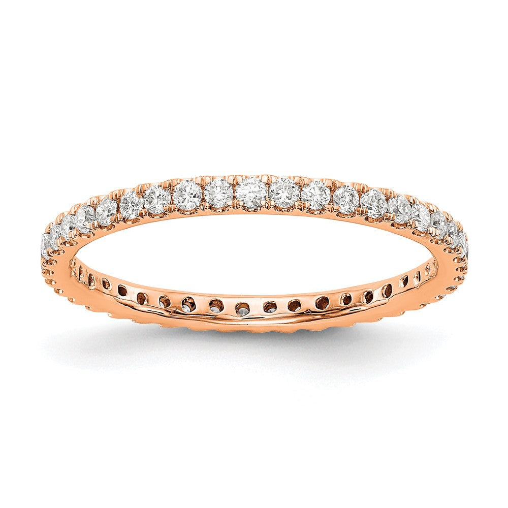 14kr 1/2ct Lab Grown Diamond VS/SI+ G+ Comp Size 7 Eternity Band