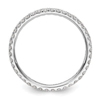 14kw 1/2ct Lab Grown Diamond VS/SI+ G+ Comp Size 4.5 Eternity Band