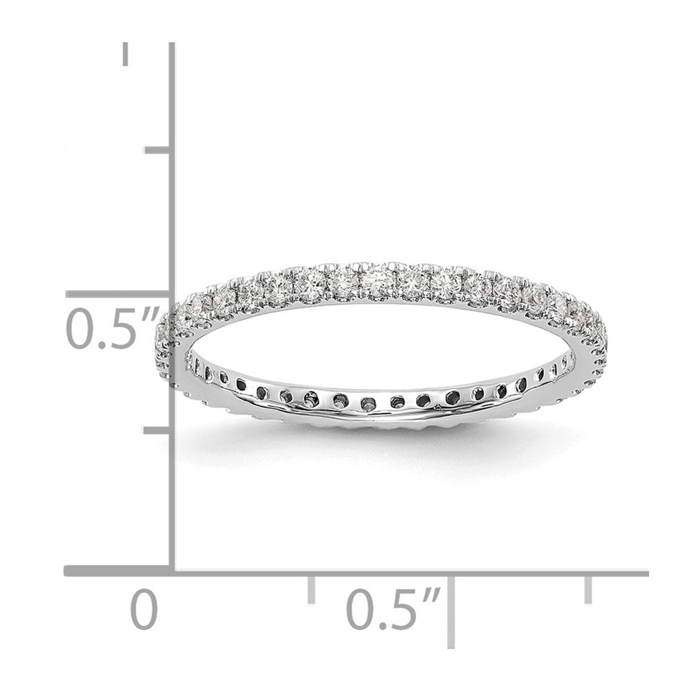 True Origin 14kw 1/2 ct Lab Grown Diamond VS+ F+ Comp. Size 7 Eternity Band