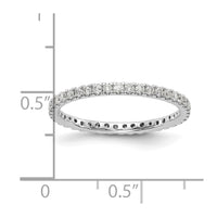 14kw 1/2ct Lab Grown Diamond VS/SI+ G+ Comp Size 7 Eternity Band