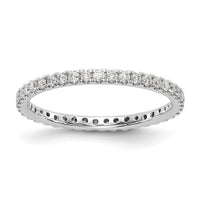 14kw 1/2ct Lab Grown Diamond VS/SI+ G+ Comp Size 7.5 Eternity Band